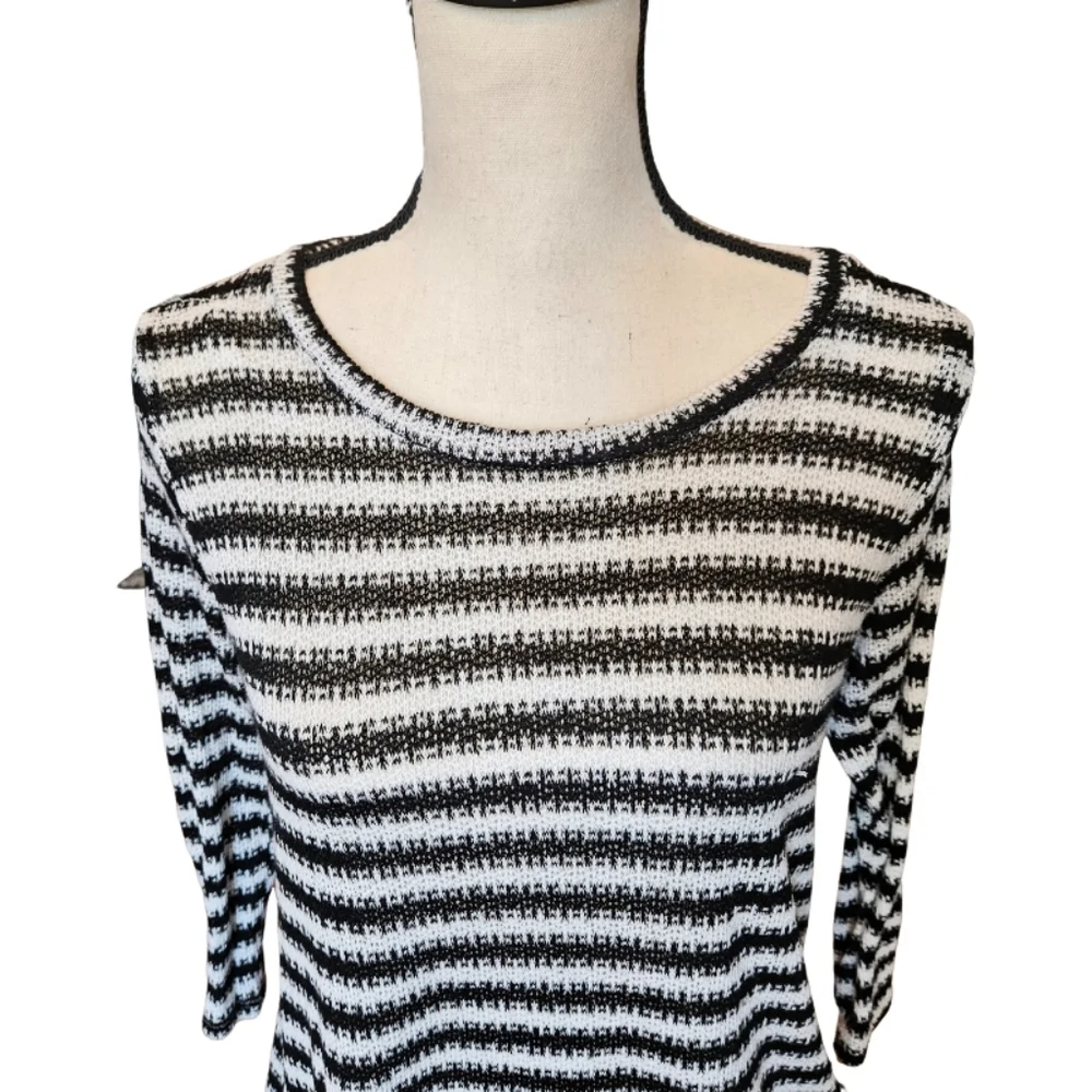 Papermoon Black and White Striped Sweater